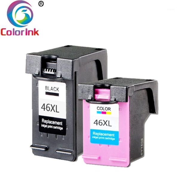 

ink cartridges coloink 46xl cartridge 46 xl compatible for deskjet 2520hc 2021hc 2025hc 2029 2529 4729 printer cz637 cz6381