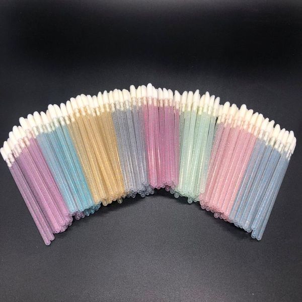 

500 pcs disposable eyelash brush crystal lashes micro brushes eyelash extension supplies applicator cleaner beauty make bbyrxg