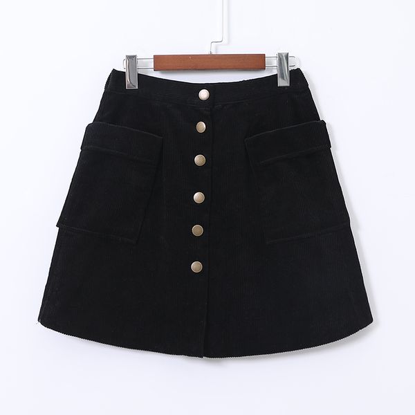 

velvet women's black big waist elastic line skirts j0j4