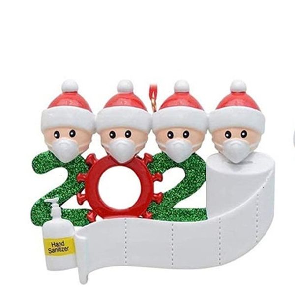 

puxhpersonalized survivor of 2 ornaments quarantine 2020 family 3 4 5 6 7 diy names with face masks hand sanitized chris