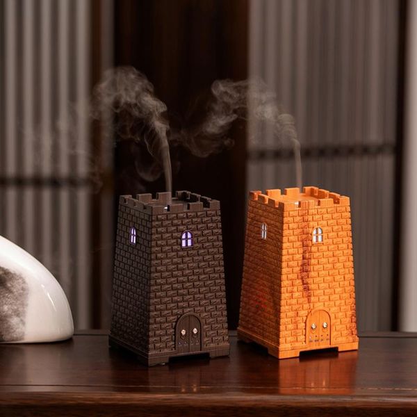 

250ml castle ultrasonic aroma essential oil diffuser air humidifier with colorful night light for car home office