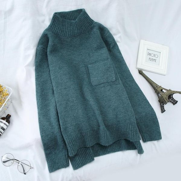 

women's sweaters sweater women 2021 autumn winter turtleneck oversize wool warm pullovers long sleeve cashmere loose jumper, White;black