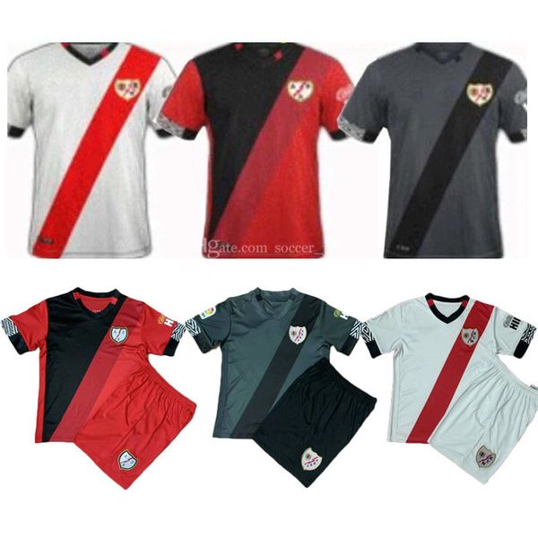 

2020 2021 rayo vallecano camiseta de fútbol soccer jersey 20 21 home vallecas maillot de foot away third men kids football shirt jersey, Black;yellow