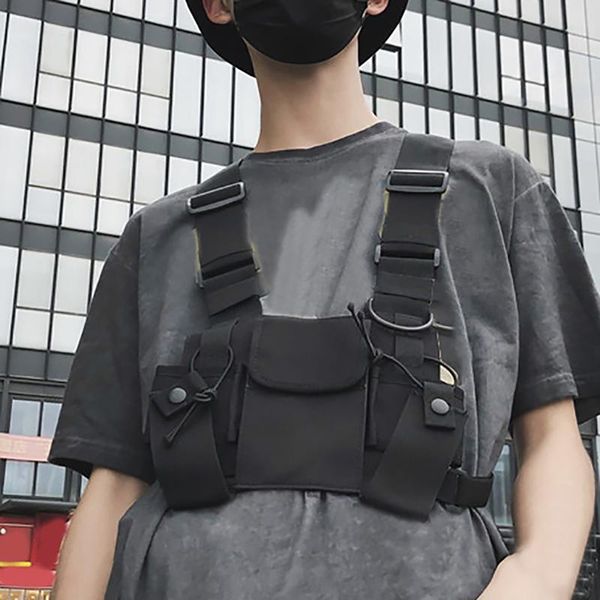 

nylon tactical vest outdoor radio harness walkie-talkie hand vest chest rig pack pouch rescue security duty chest bag