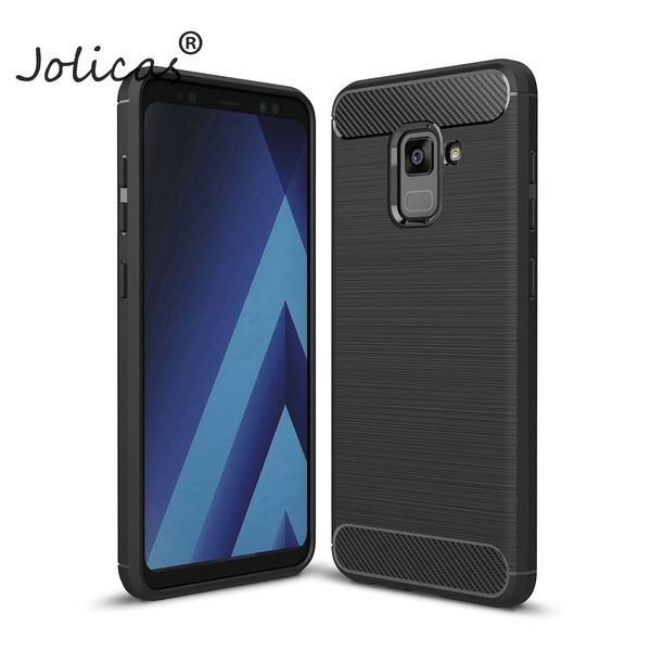 

задняя крышка galaxy a8 case soft carber fiber carber calicone чехлы для мобильных телефонов для samsung a5 a530 funda