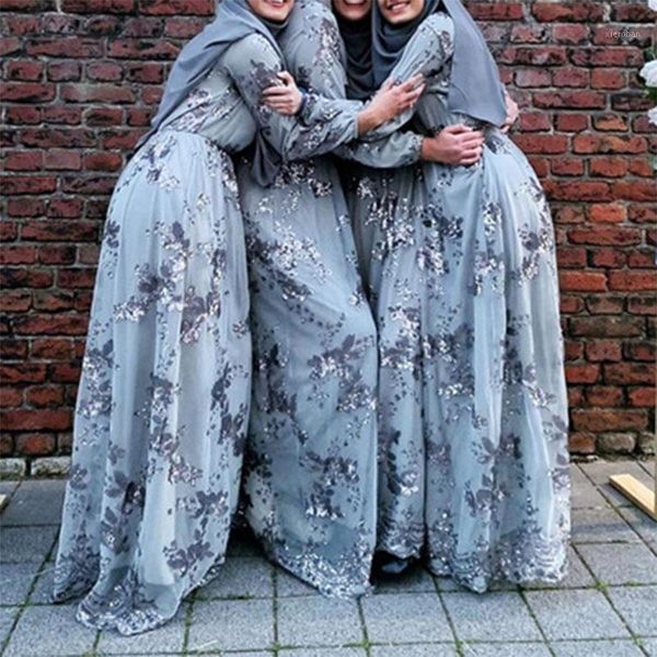 

high grade arabic muslim dresses abayas for women dubai turkish pakistani elegant sequin embroidery style middle east dubai1, Red