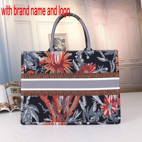 

name quality customizable colorful classic book totes bag designer handbag embroidered bag large capacity travel canvas shopping qynf ti