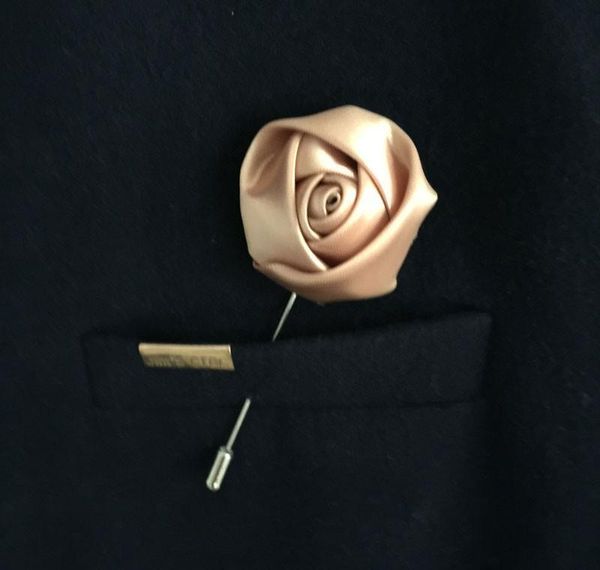 

wholesale- wedding boutonniere floral stain silk rose flower 16 color available groom groomsman man pin brooch corsag bbyghd sport777