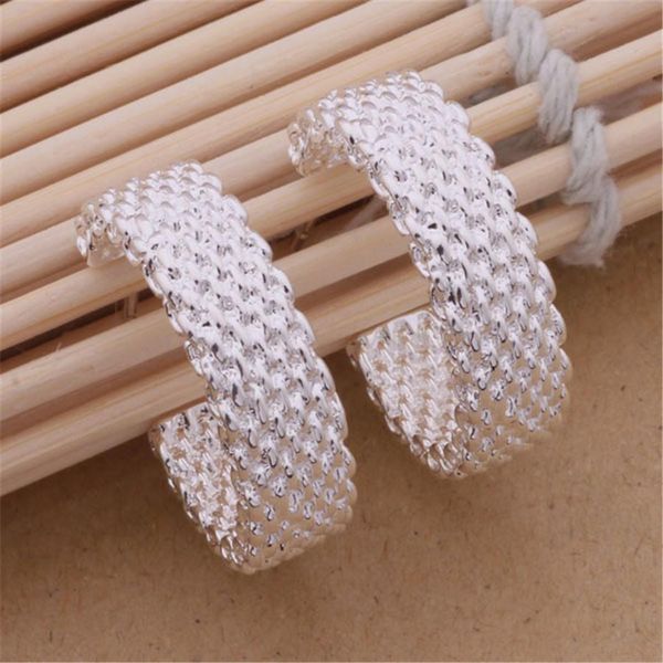 

new arrive silver color women lady retro mesh stud wedding party earring jewelry gift h bbygjo, Golden