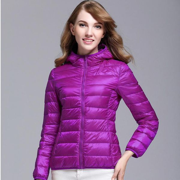 

women's jackets women hooded jacket plus size 5xl 6xl 7xl light thin style spring autumn ladies slim overcoat duck down filler female b, Black;brown