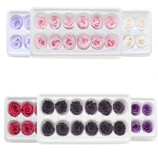 

real rose eternelle box natural preserved flower rose 3-4cm immortal valentines day gift fleur eternelle1