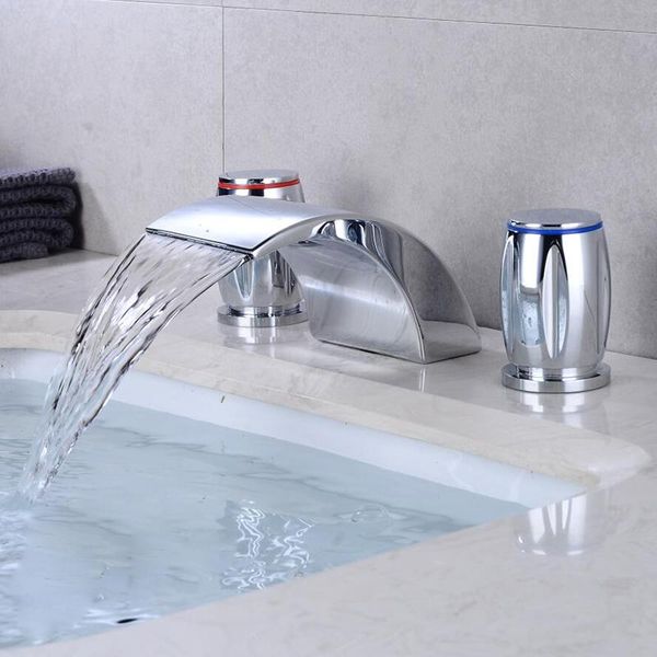 

langyo black golden водопад кран бассейна двойной ручкой широко распространенной ванной смеситель для ванной смеситель для ванны mixers mixe