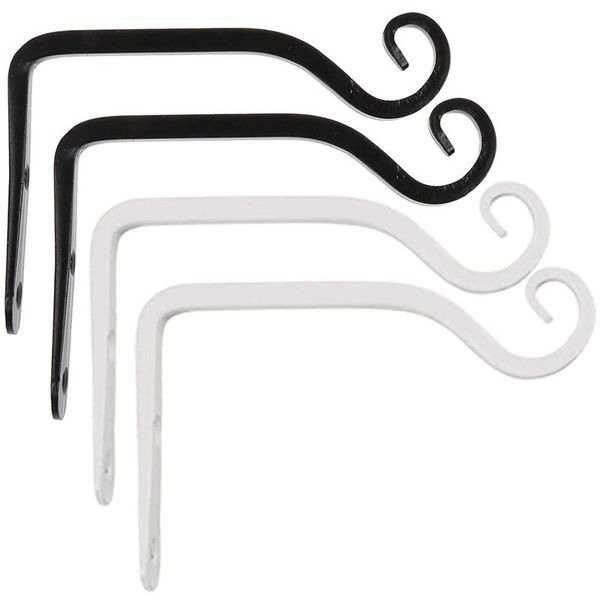 

hooks & rails 4 pack wall-mounted can hang the plant stand-6 inch lantern stand iron antique hanger indoor/outdoor