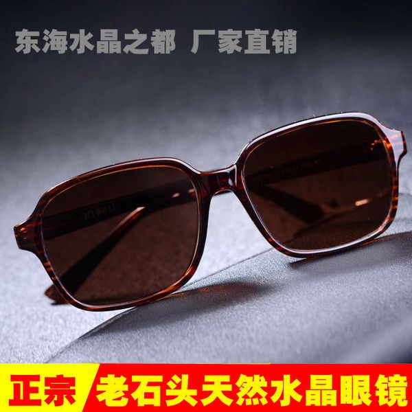 

glasses natural men's crystal sunglasses, Black