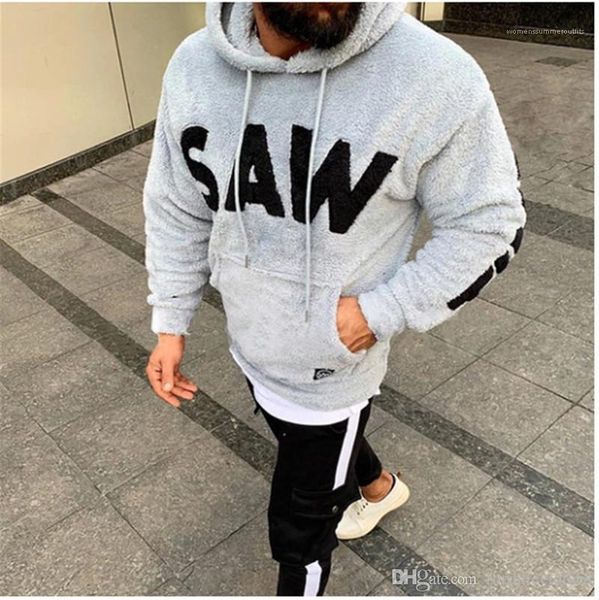 

time of choose fashion pullover hoodies long sleeve casual clothing saw printed mens fleece jacket designer, Black