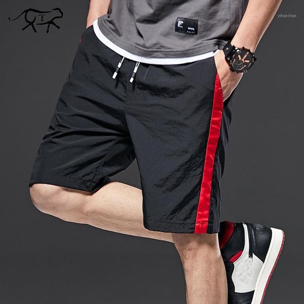 

men summer casual shorts men brand new board shorts 2019 quick dry solid breathable elastic waist fashion casual short m-8xl1, White;black