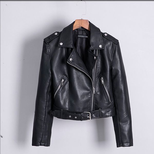 

2021 new autumn goal face down jacket with casual women false leather jackets from black zu7s