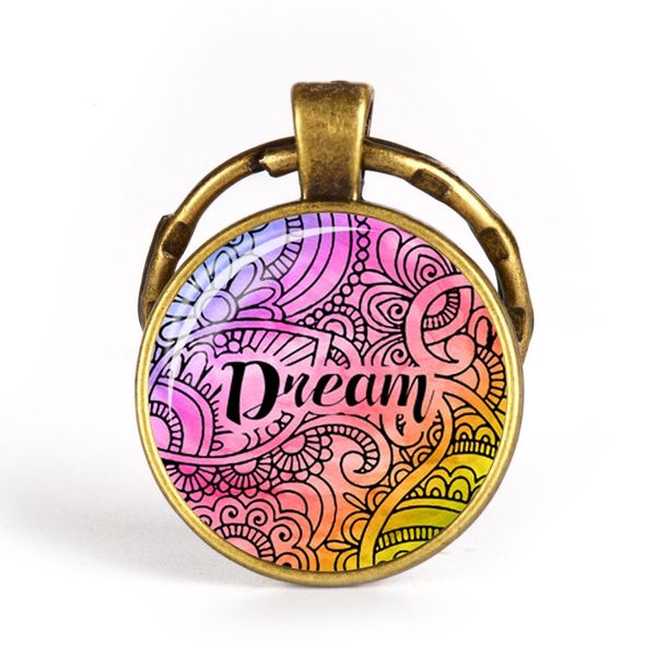 

new sale run wild my child quote glass cabochon key chain antique bronze key ring letter key chain creative gift for women men, Slivery;golden