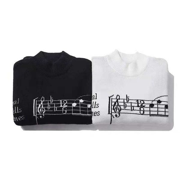 

explosive note fashion sweater black and white double-sided woven craftsmanship delicate workmanship feels velvety