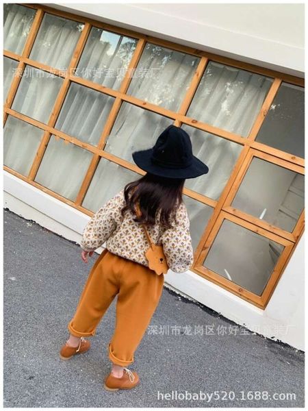 

autumn winter 2020 new mf same jacquard sweater for boys and girls, bract pants, straight pants, Blue