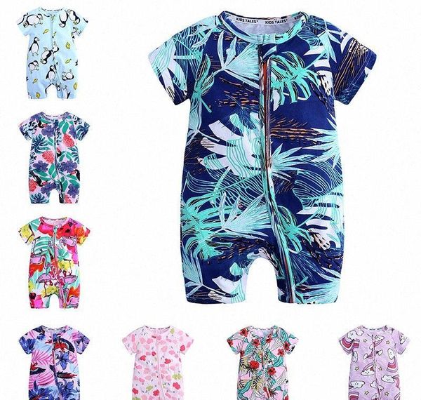 

roupas 2020newborn clothing pajamas clothes cotton baby sleeve short jumpsuits zipper rompers de boy&girls e7w7# print baby wmtbh, Blue