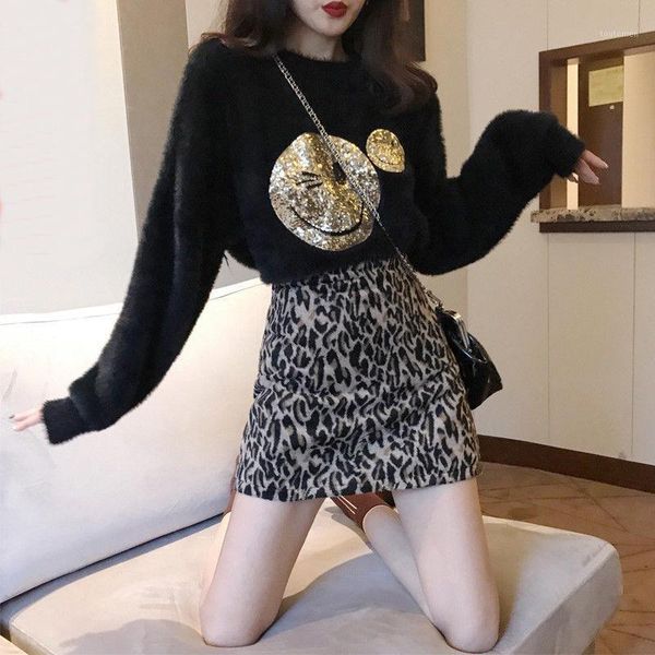

foreign style net red korean loose sweater women 2020 spring and autumn casual was thin temperament new fashion1, White;black