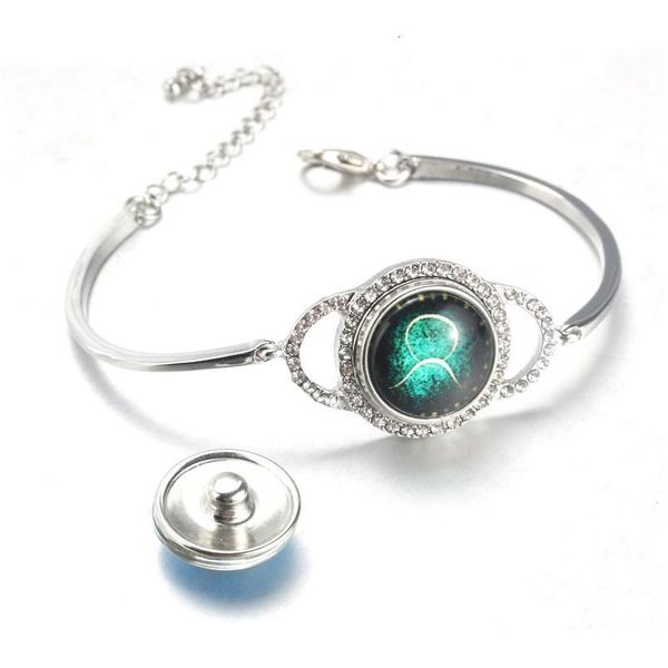 

new snap button bracelet rhinestone metal snap bracelets&bangles for women fit 18mm snap jewe bbyppp, Golden;silver