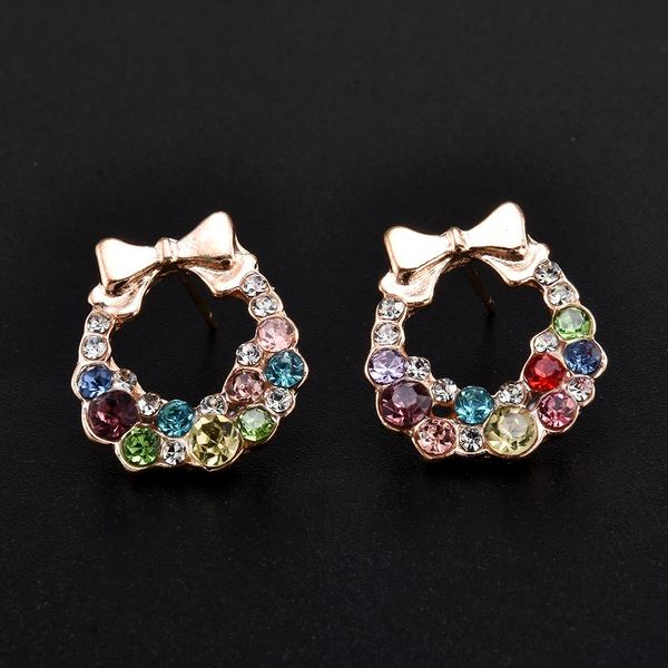 

2019 новые ювелирные изделия мода золотой бантик куб кристалл серьги золотой квадрат серьги лук для женщин красивый подарок sqcpmj bdefashio, Golden