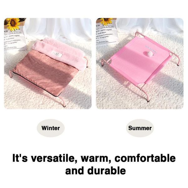 

warm pet hammock cat bed house indoor cat house mat summer winter pet kitten lounger removable cats sleeping mats beds bbyjpl
