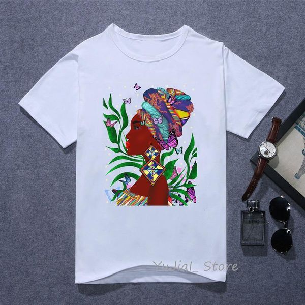 

vintage t shirt women pretty black africa butterfly print female t-shirt aesthetic clothes haut femme white harajuku shirt v