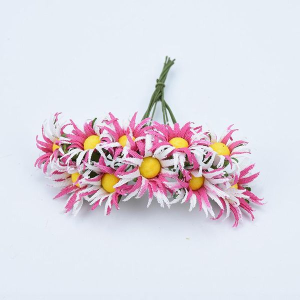 

10pcs silk daisy mini vases for wedding home decor diy gifts box christmas garland artificial flowers scrapbook fake sunflower f bbyotd