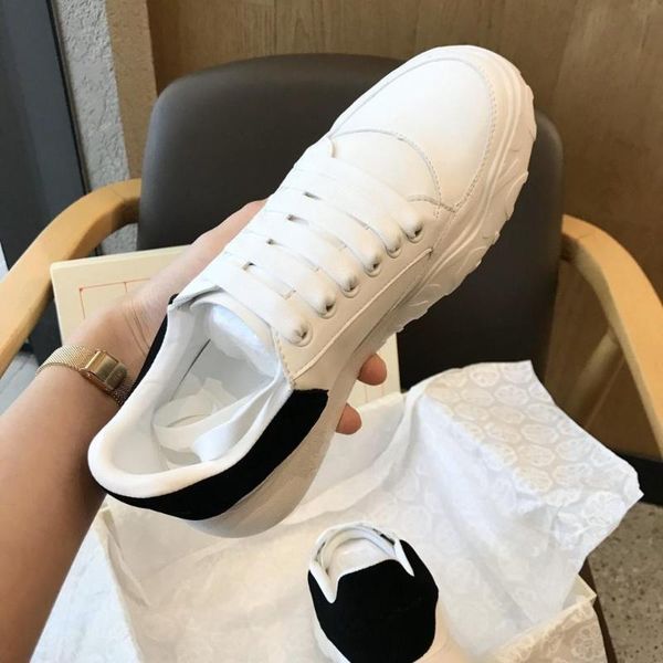 

2020 весна осень белый мужские и женские спортивные случайные плоские ботинки, Black