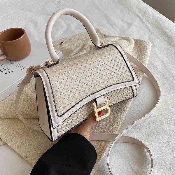 

72% off bag high version spring 2022 new fashion korean single shoulder messenger woven texture womenntmq