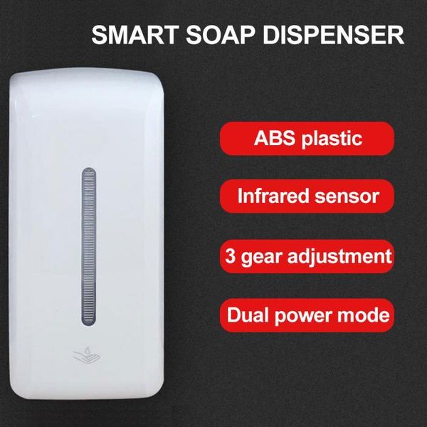 

1000ml automatic soap dispenser touchless sensor hand sanitizer shampoo detergent dispenser wall mounted for bathroom kitchen