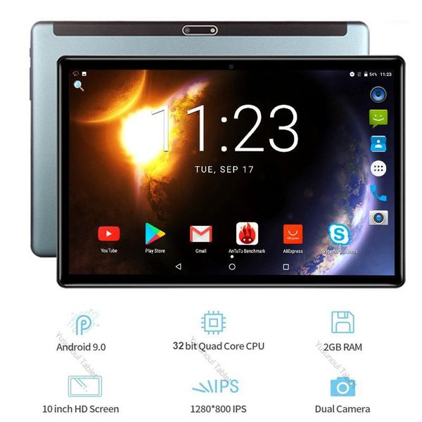 

10 inch android 9.0 tablet google play 3g call phone tablet 32gb emmc 2.5d glass 1280x800 hd screen wifi gps bluetooth netflix1