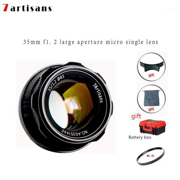 

7artisans 35mm f1.2 prime lens for sony e-mount for fuji fx m4/3 aps-c camera manual mirrorless fixed focus lens a6500 a6300 xa31