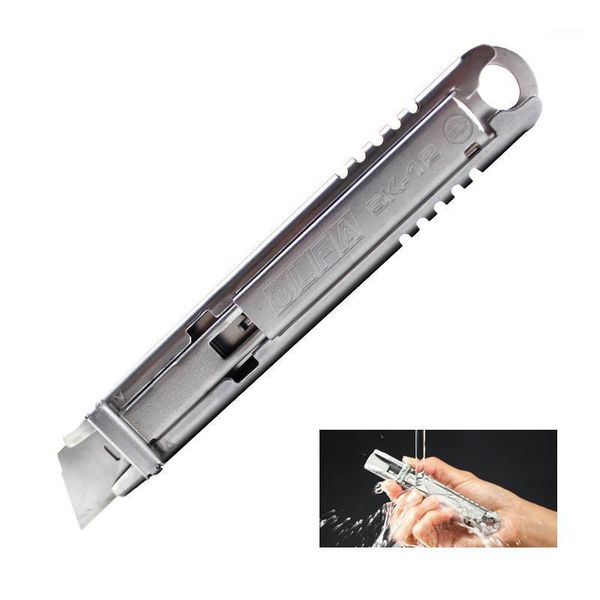 

olfa sk-12 safety stainless steel self-retracting cutter knife utility safety knife industry nsf certified skb-2s/10b blade1
