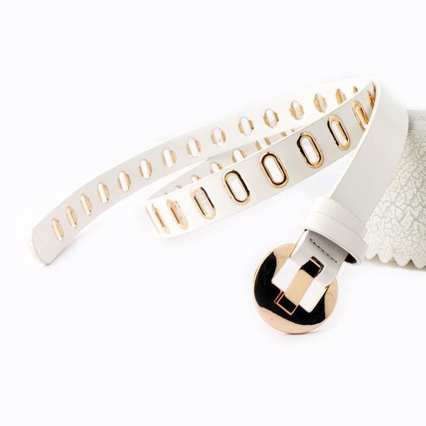 

new spring summer single exhaust eye button pu leather belt soft fashion gold pin buckle waistbands for dress women jeans belts sqcjvz, Black;brown