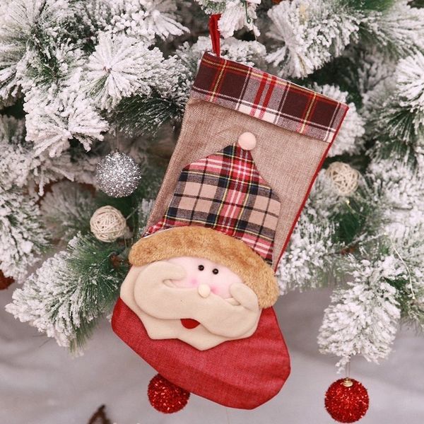 

factoryeo4eman snowman old tree socks hanging decorations christmas gift bag jkxp#
