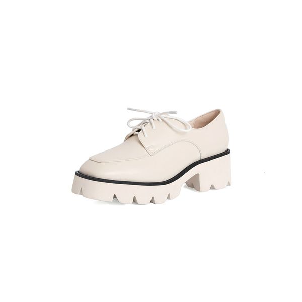 

new large 2021 34-42 female pumps genuine heels lace up single-black rice white shoes 1y7t