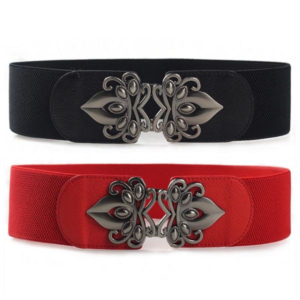 

2020 womens belts canvas and artificial leather stitching female elastic belts size 60cm-90cm women belt, Black;brown