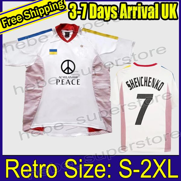 

2002 03 retro ac mila n soccer jerseys shevchenko ukraine special edition van pirlo inzaghi vintage shirt classic kit, Black;yellow