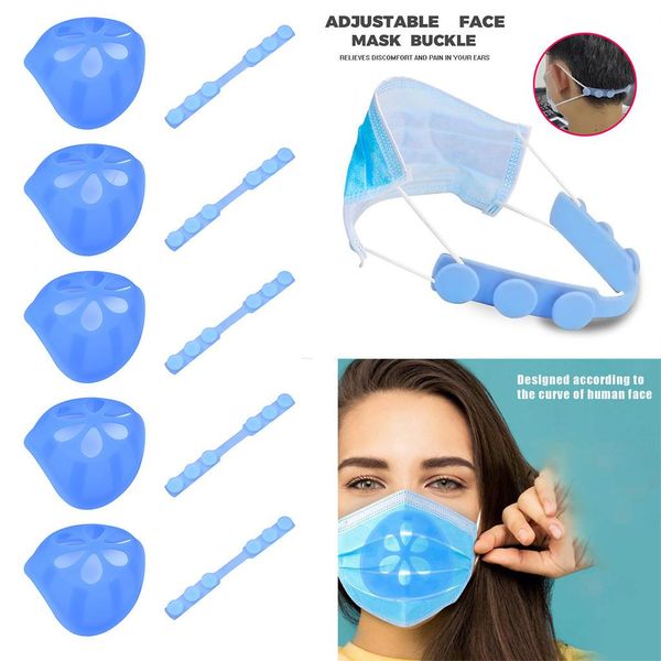 

fast delivery within 24 hours mask holder washable 3d face mask inner support frame adjustable ear strap accessories bandage bbyljq