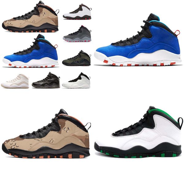 

basketball shoes 10 mens desert camo jumpman 10s tinker x vo white seattle powder blue sport trainers stealth designer shoes size7-13, White;red