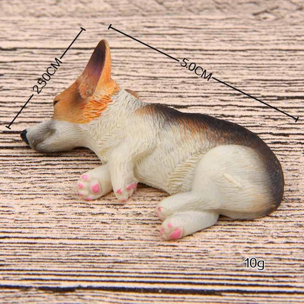 

home decor accessories message note series kawaii corgi shiba inu pvc action figures fridge magnets refrigerator paste bbykoc