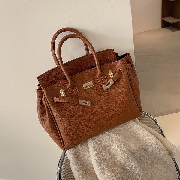 

womens bag 2020 new birkin bag bagspu womens bag simple all-matching shoulder crossbody handbag one product dropshipping