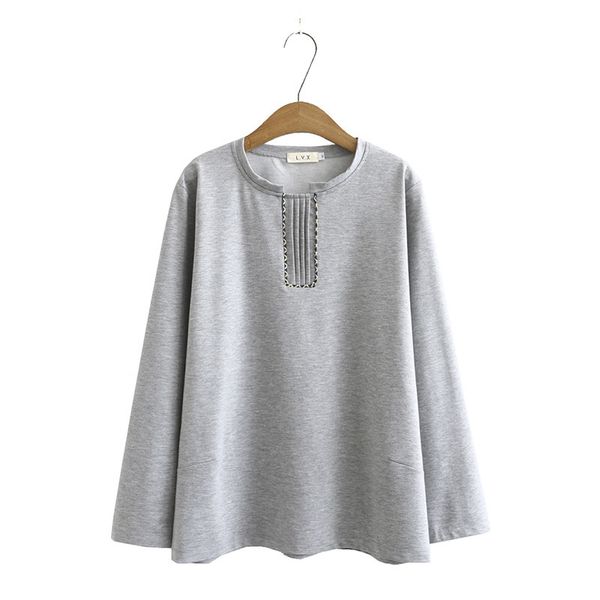 

female plus casual long hoodies large solid size single mrxi, Black;brown