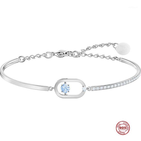 

bangle 2021 fashion charm pure 925 silver original copy, radiant radiance elegant chic wild bracelet female jewelry gifts1, Black