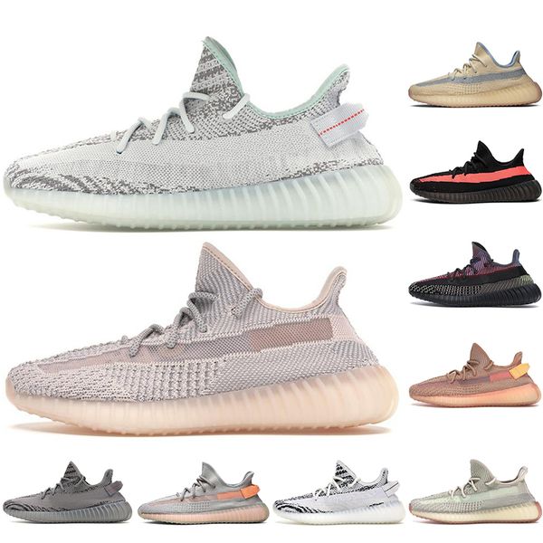 

2021 kanye west v2 running shoes men asriel black angel 3m yeezreel reflective sports sneakers mens trainers women outdoor 36-46