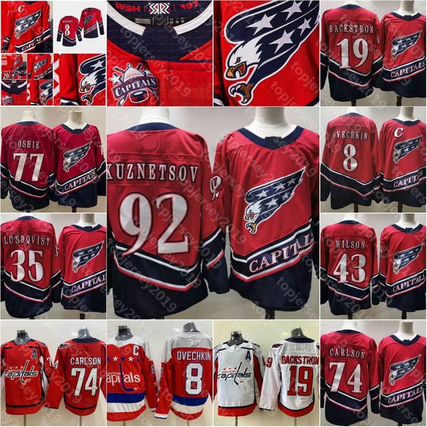 

92 yevgeny kuznetsov washington capitals 2021 reversal retro jersey 8 alex ovechkin 35 henrik lundquist 43 tom wilson 77 tj bet 19 beckstrom, Black